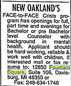 Fountain Square - Aug 2000 On Counseling (newer photo)